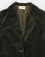 Vintage Sears Green Velvet Blazer - M