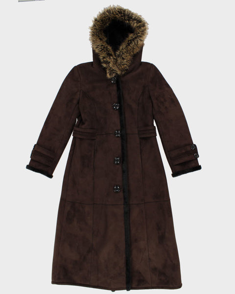 Vintage Novelti Faux Fur Hooded Coat S