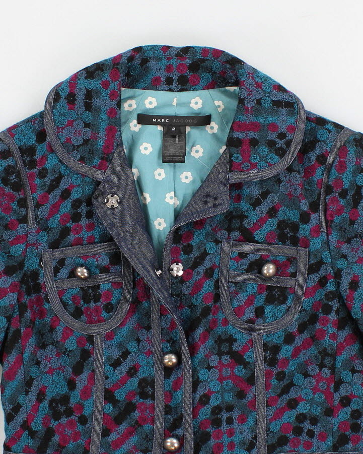 Vintage Marc Jacobs Patterned Button up Jacket - XS
