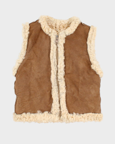 Vintage Knight Tailors Wool Lined Suede Vest - XS/S