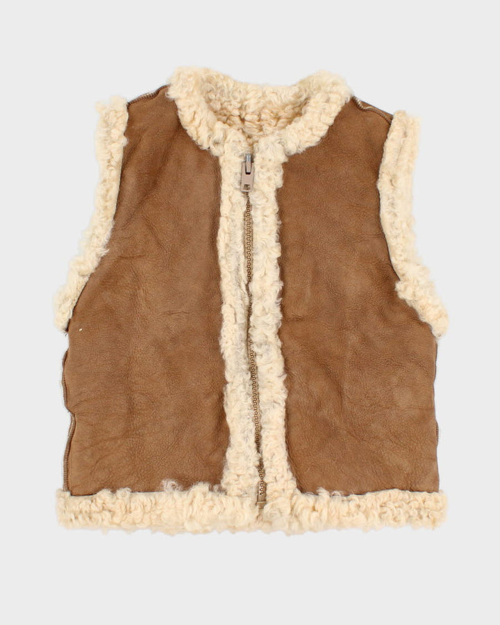 Vintage Knight Tailors Wool Lined Suede Vest - XS/S