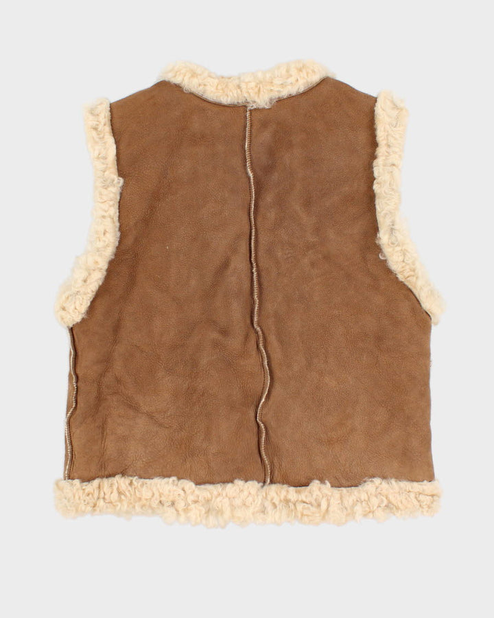Vintage Knight Tailors Wool Lined Suede Vest - XS/S