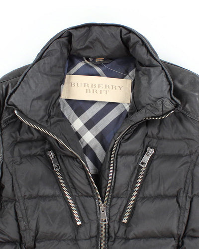 Early 2000's Woman's Burberry Black Puffer Coat - L/XL