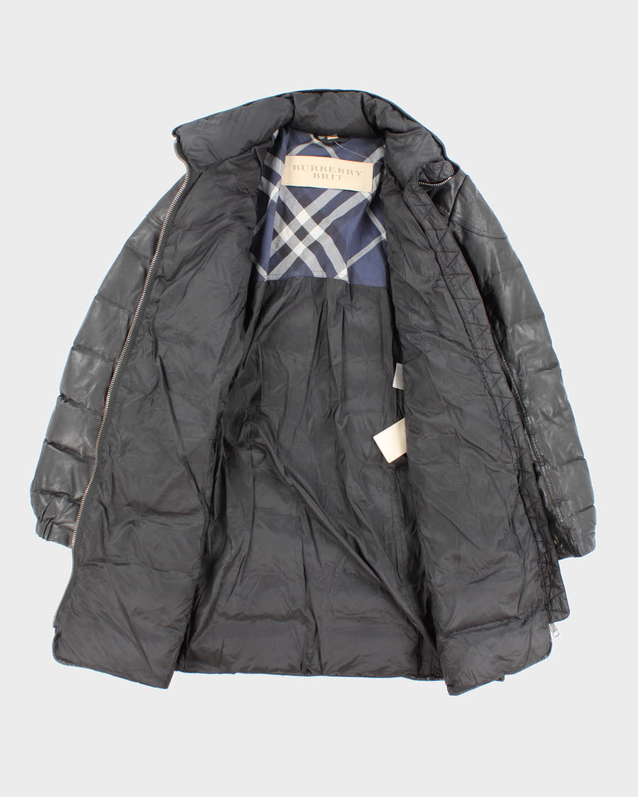 Early 2000's Woman's Burberry Black Puffer Coat - L/XL