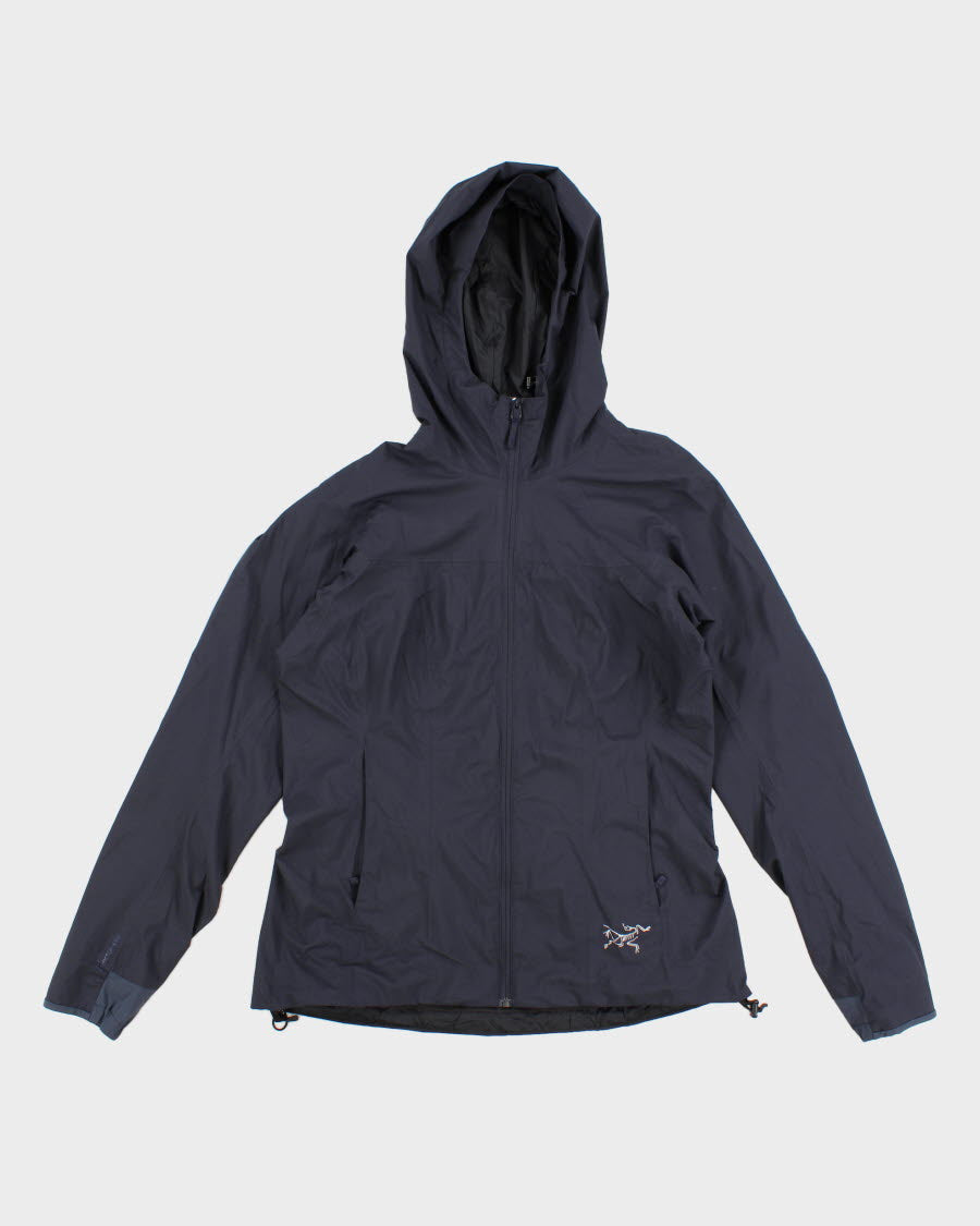 Arc'teryx Women's Navy Hooded Windbreaker - M