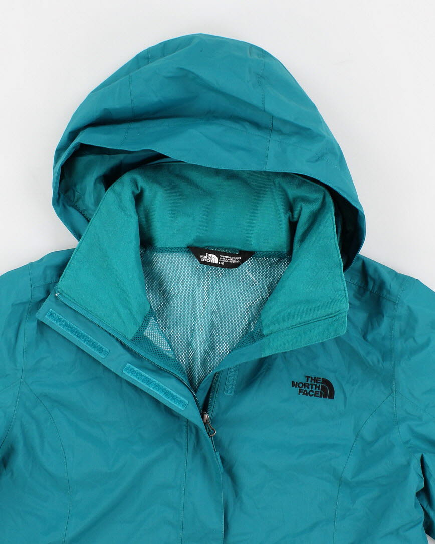 The North Face Women's Turquoise Hooded Lightweight Jacket - L