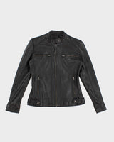 Woman's Vintage Leather moto jacket - M
