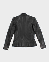 Woman's Vintage Leather moto jacket - M