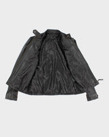Woman's Vintage Leather moto jacket - M