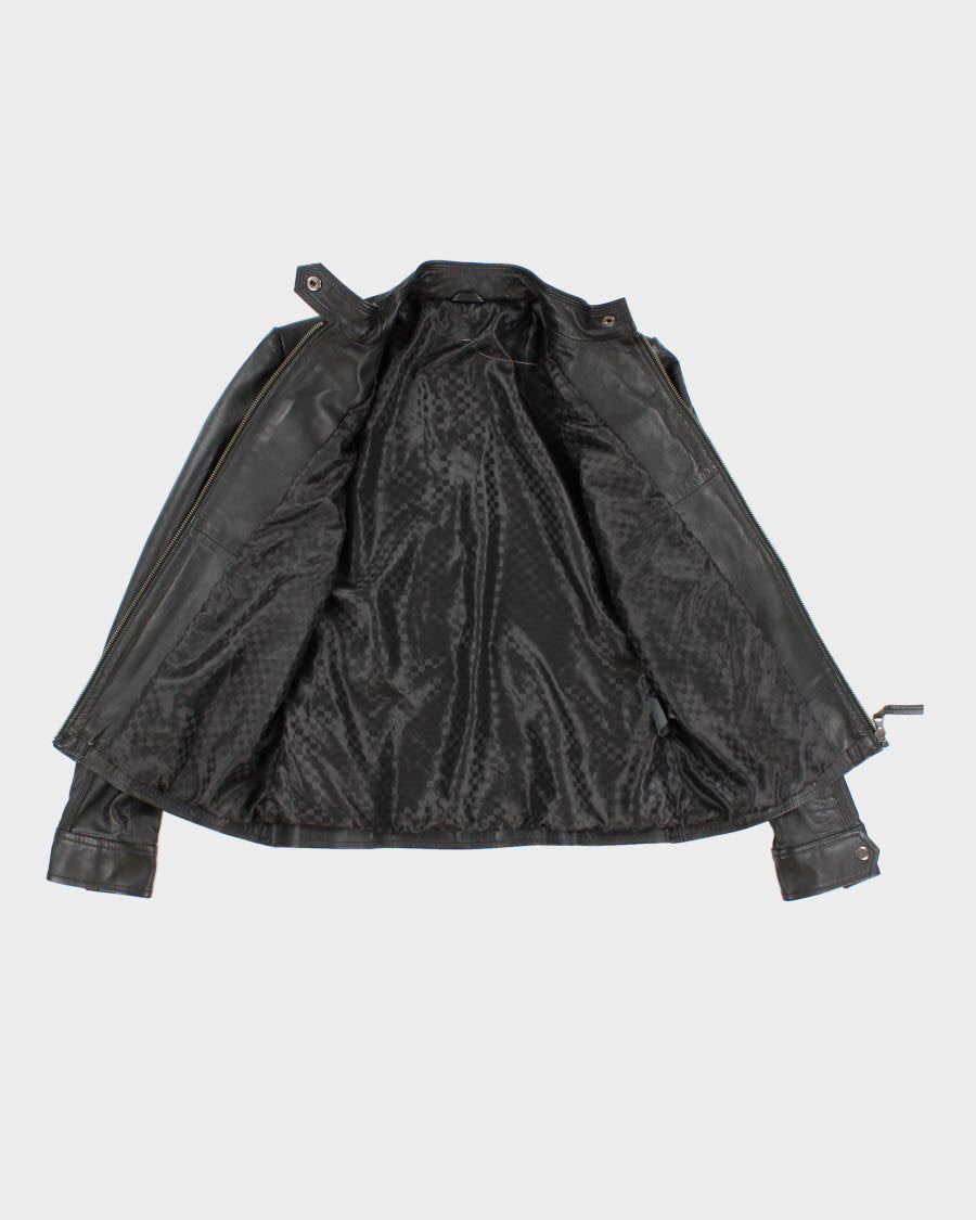 Woman's Vintage Leather moto jacket - M