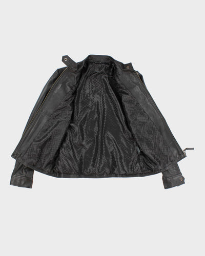 Woman's Vintage Leather moto jacket - M