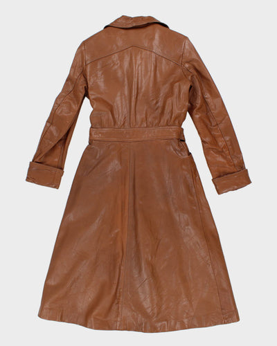 Vintage 60s Hudson's Bay Brown Leather Coat - M