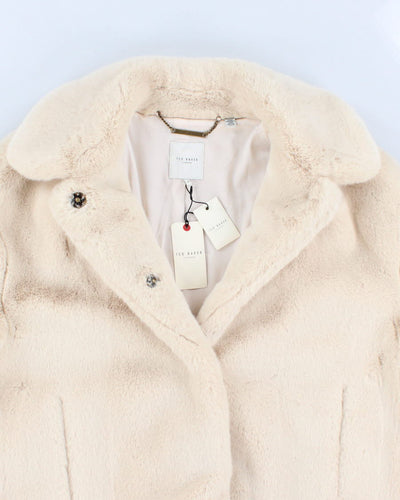 Ted Baker Oversized Faux Fur Coat - S