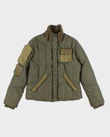 00s Miss Sixty Fleece Lined Green Puffer Jacket - M