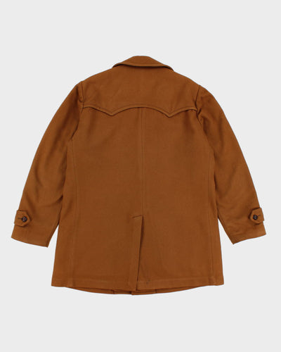 Vintage 1980s Brown Wool Pendleton Button Up Coat - M