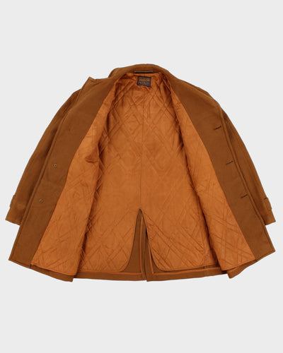 Vintage 1980s Brown Wool Pendleton Button Up Coat - M