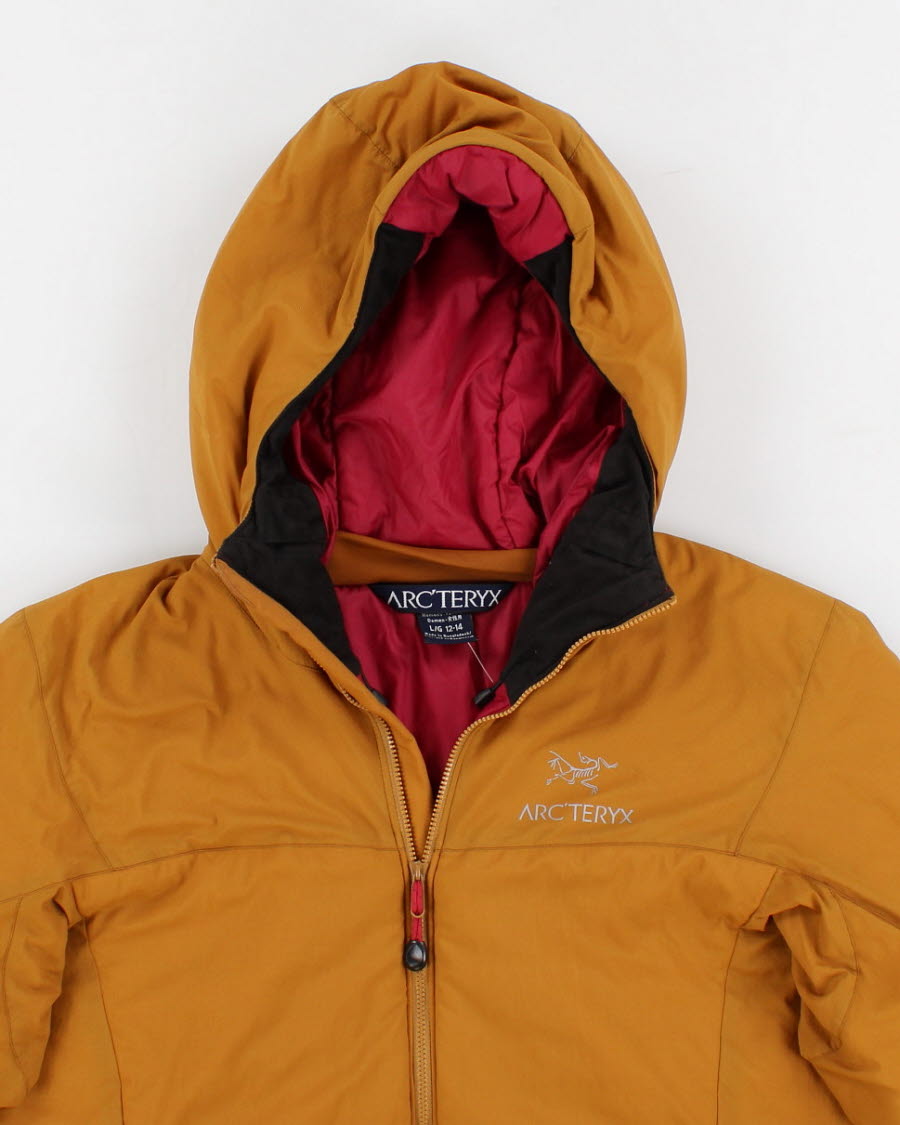 Womens Mustard Brown Arc'teryx Puffy Lined Jacket - L