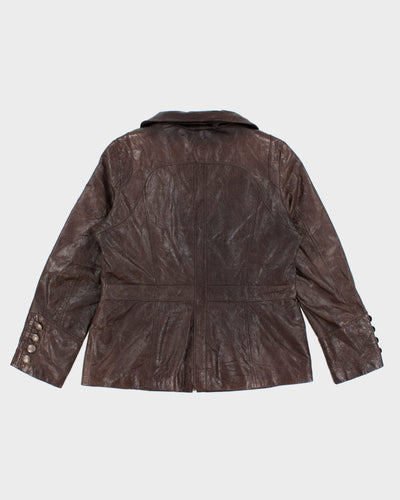 Vintage Women's Brown Denier Leather Jacket - L