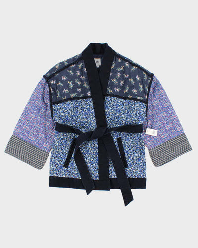 Women's Blue Gap Quilted Kimono Style Jacket - M