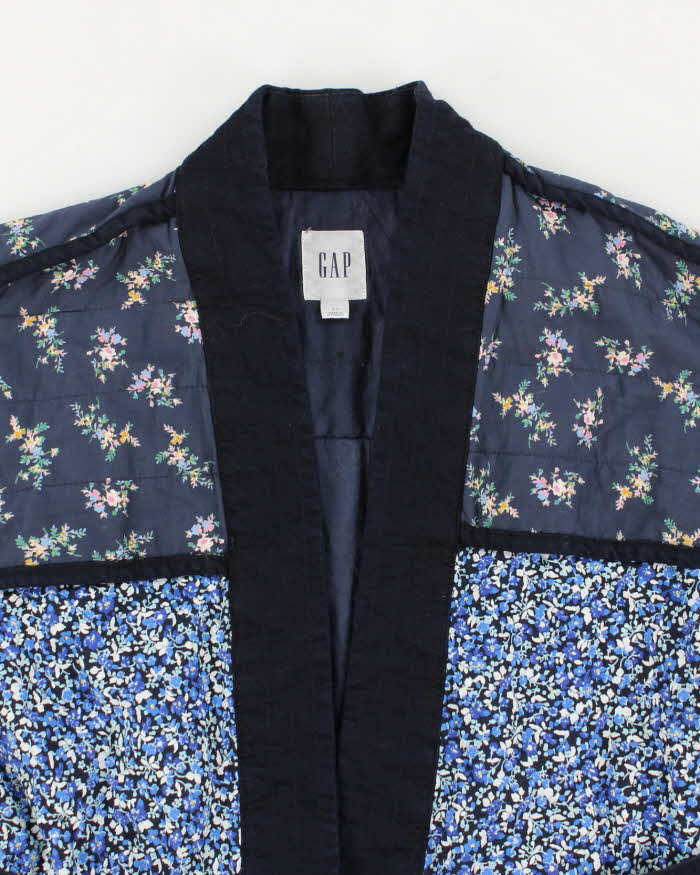 Women's Blue Gap Quilted Kimono Style Jacket - M