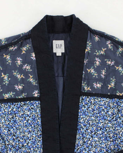 Women's Blue Gap Quilted Kimono Style Jacket - M