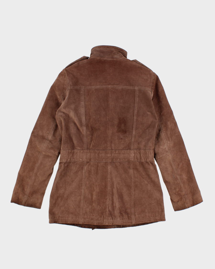Vintage Women's Brown Suede Jacket - M