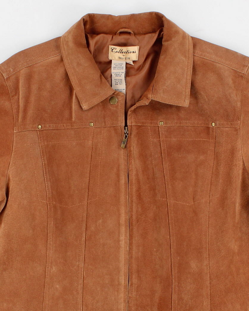 Vintage Women's Desert Tan Suede Jacket - L