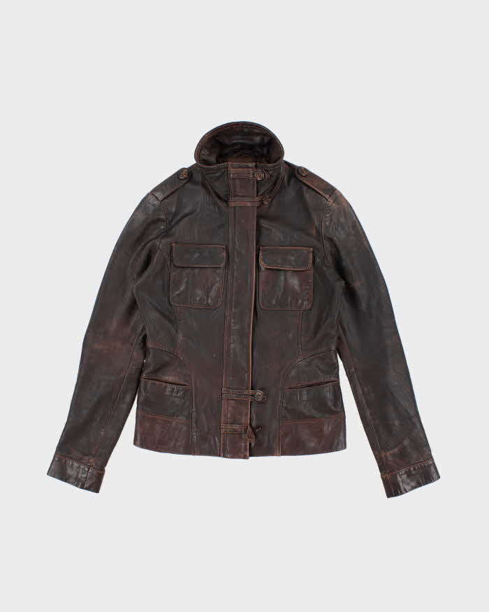 Vintage Women's Brown Danier Leather Jacket - S