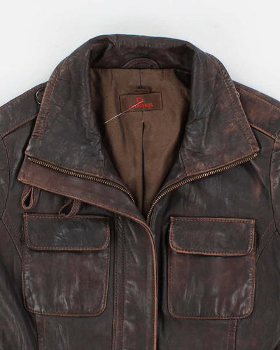 Vintage Women's Brown Danier Leather Jacket - S