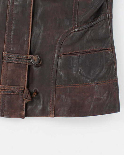 Vintage Women's Brown Danier Leather Jacket - S