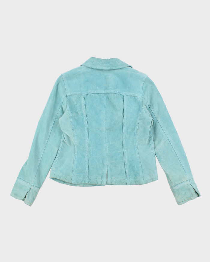 Vintage Women's Turquoise Suede Western Jacket - S