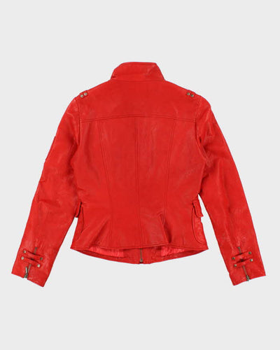 Vintage Women's Red Danier Leather Jacket - S