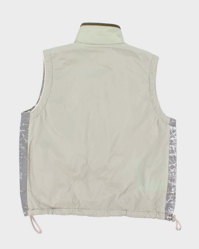 Womens Grey Diesel Zip-Up Fleece Lined Vest - L