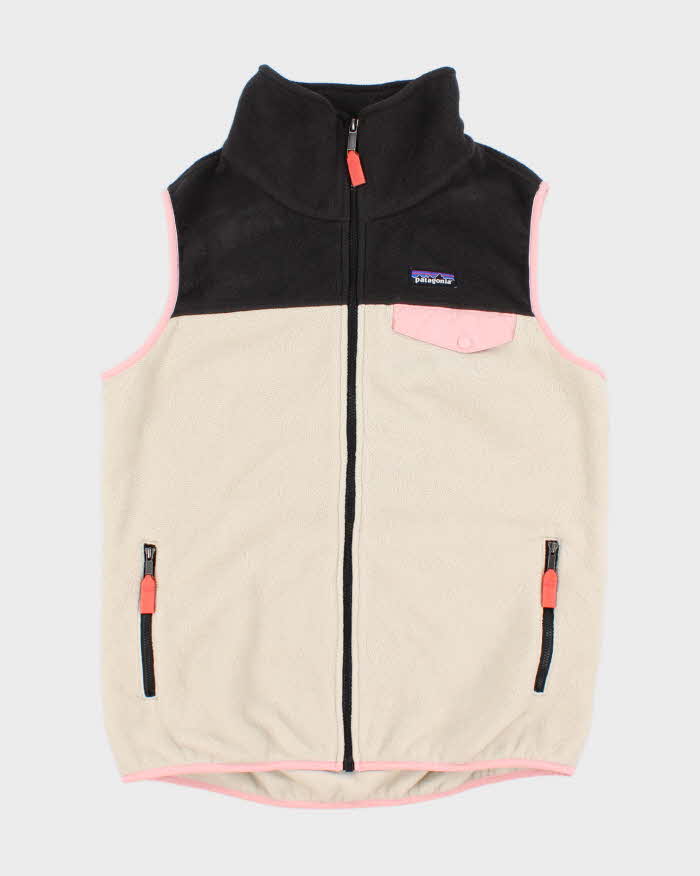 Womens Pink Patagonia Zip Up Fleece - L