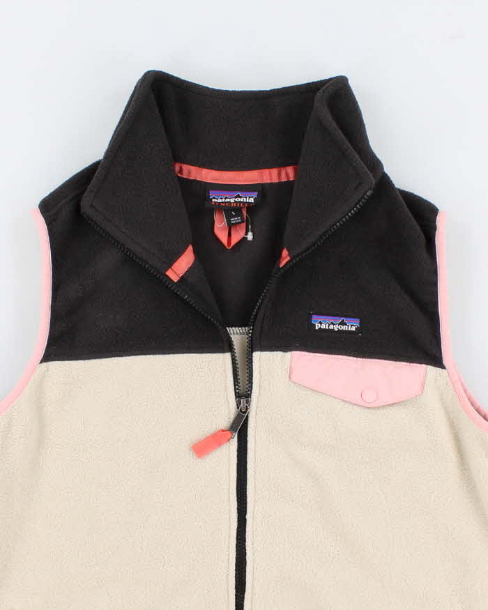 Womens Pink Patagonia Zip Up Fleece - L