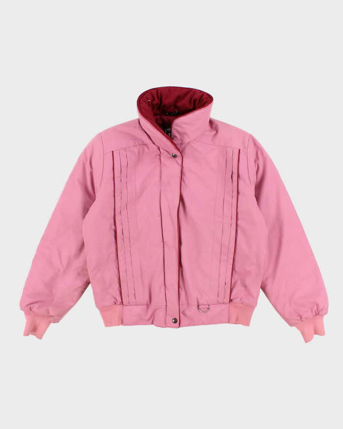 80s Vintage Women's Pink Ski Jacket - M