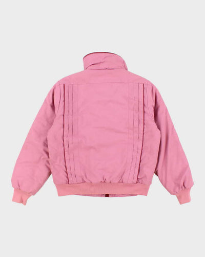 80s Vintage Women's Pink Ski Jacket - M