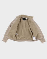 Womens Beige Levi's Fleece Lined Trucker Jacket - S