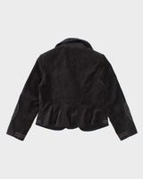 Vintage 90s Velvet Textured Detail Evening Jacket - M