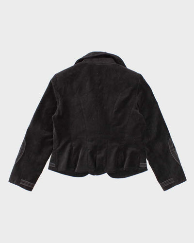 Vintage 90s Velvet Textured Detail Evening Jacket - M