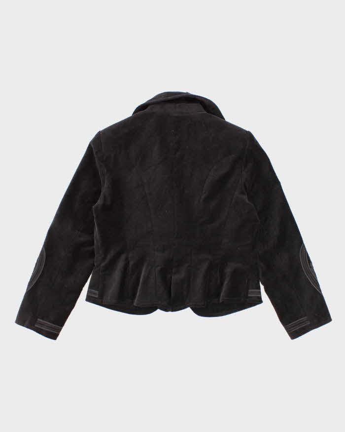 Vintage 90s Velvet Textured Detail Evening Jacket - M