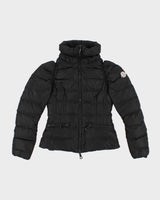 Womens Black Moncler Puffy Ski Coat - XXS