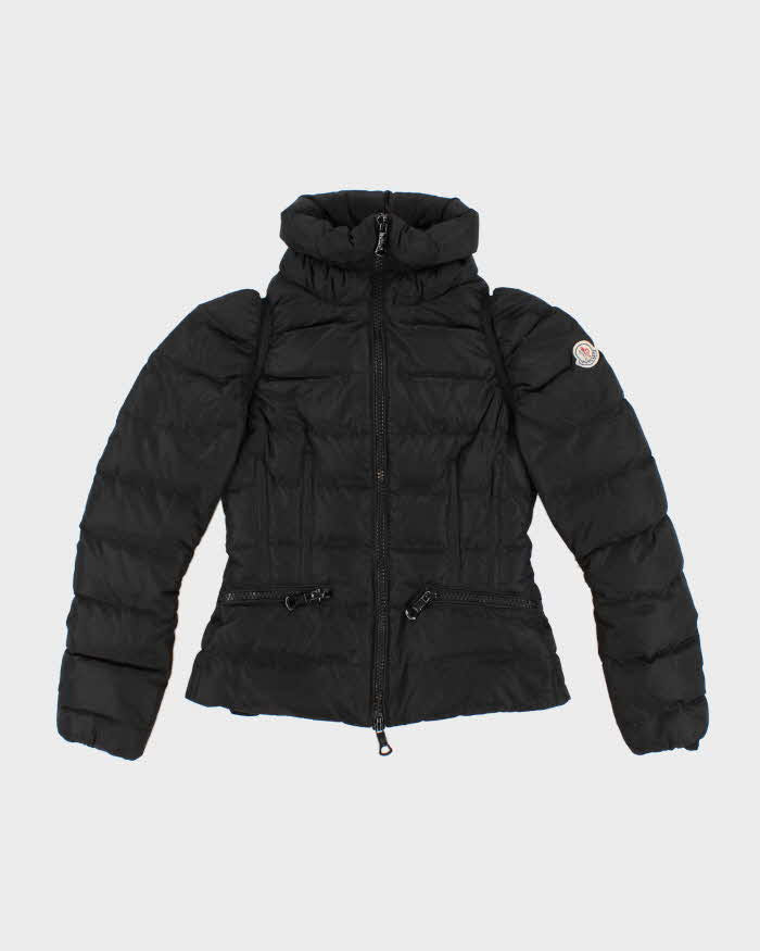 Womens Black Moncler Puffy Ski Coat - XXS