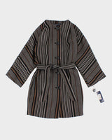 Womens 1990s Black and White Anne Klein Lightweight Coat - S