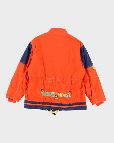 Womens Vintage 1980s Micky Mouse Orange Jacket - M