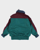 Vintage 90s Columbia Women's Colour Block Radial Sleeve Jacket - M