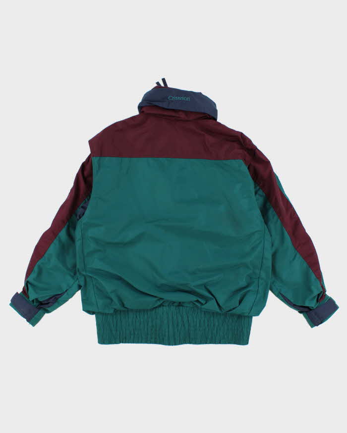 Vintage 90s Columbia Women's Colour Block Radial Sleeve Jacket - M