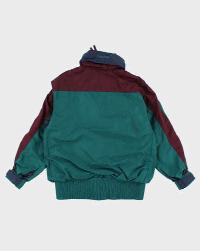 Vintage 90s Columbia Women's Colour Block Radial Sleeve Jacket - M