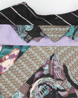 Vintage Darling Patchwork Style Silk Vest - M
