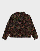 Vintage 90s Christopher &amp; Banks Patterned Velvet Jacket - L/XL